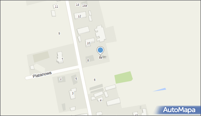 Jacewo, Brzozowa, 8a, mapa Jacewo