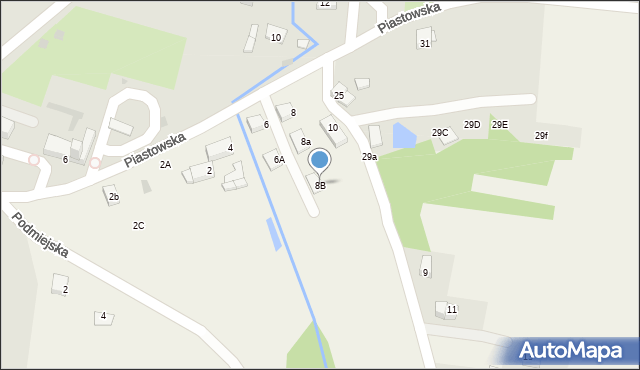 Jadowniki, Brzeska, 8B, mapa Jadowniki