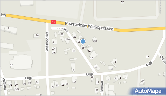 Jarocin, Brdowa, 16, mapa Jarocin