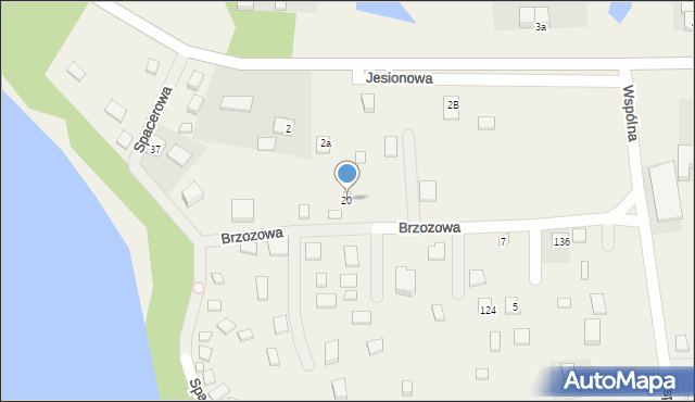 Jaromierz, Brzozowa, 20, mapa Jaromierz