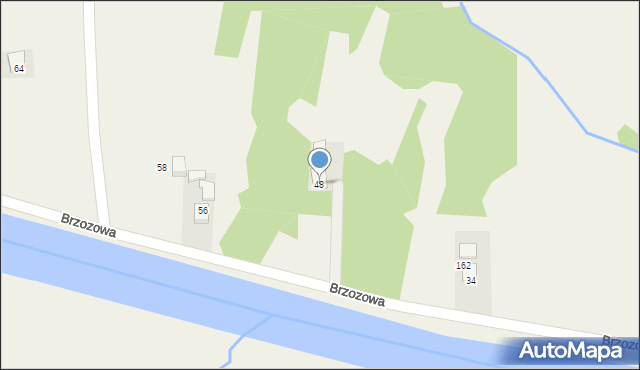 Jaśkowice, Brzozowa, 48, mapa Jaśkowice