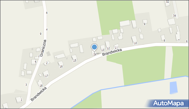 Jastkowice, Brandwicka, 14, mapa Jastkowice