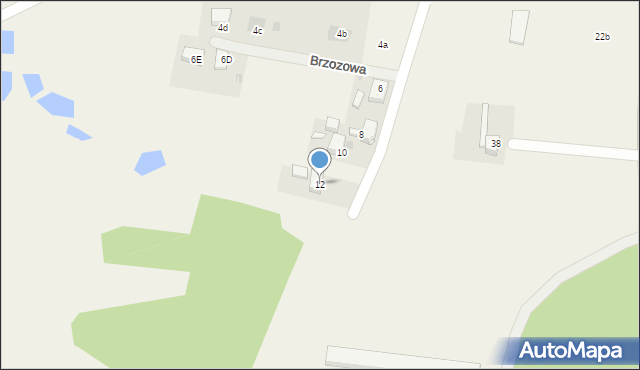 Jejkowice, Brzozowa, 12, mapa Jejkowice