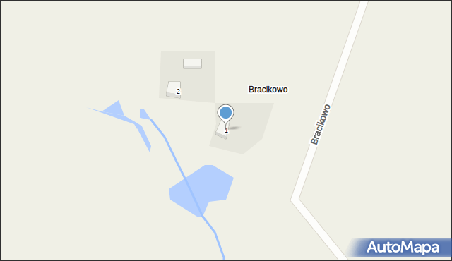Jemiołów, Bracikowo, 1, mapa Jemiołów