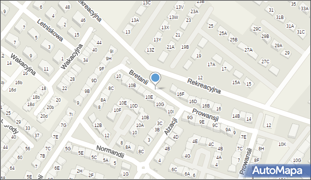 Józefosław, Bretanii, 40, mapa Józefosław