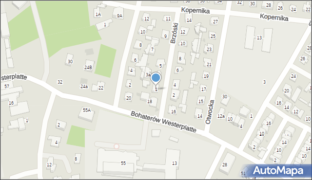 Karczew, Brzóski Stanisława, ks., 1, mapa Karczew