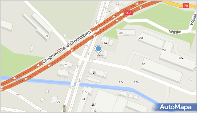 Katowice, Bracka, 16, mapa Katowic