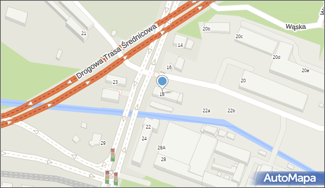 Katowice, Bracka, 18, mapa Katowic