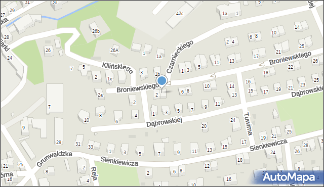 Kłodzko, Broniewskiego Władysława, 4, mapa Kłodzka