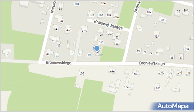 Kobyłka, Broniewskiego Władysława, 21, mapa Kobyłka