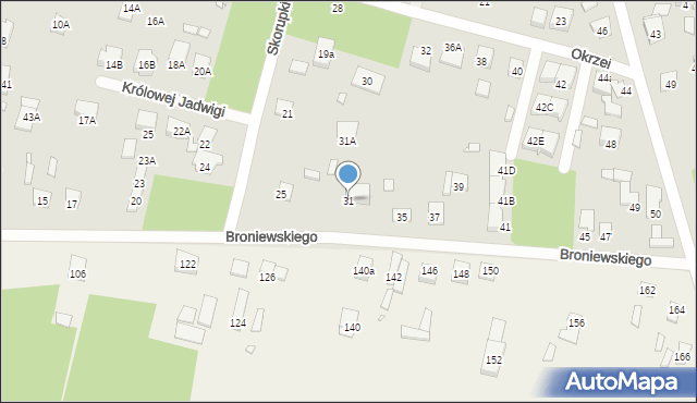 Kobyłka, Broniewskiego Władysława, 31, mapa Kobyłka