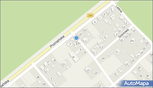 Kobylnica, Brzozowa, 4, mapa Kobylnica