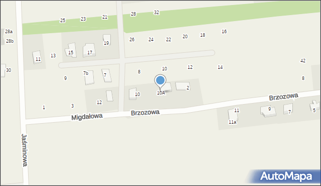 Kobylnica, Brzozowa, 10A, mapa Kobylnica