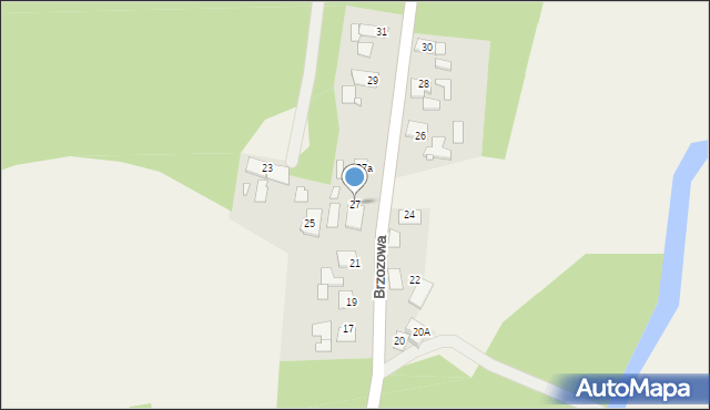 Kolanowice, Brzozowa, 27, mapa Kolanowice