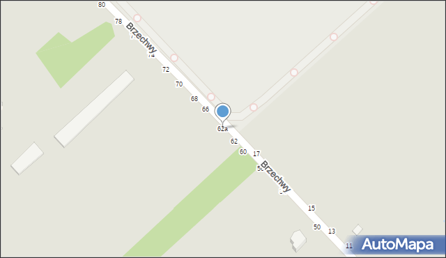 Koluszki, Brzechwy Jana, 62a, mapa Koluszki