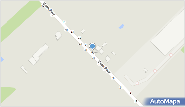 Koluszki, Brzechwy Jana, 7a, mapa Koluszki