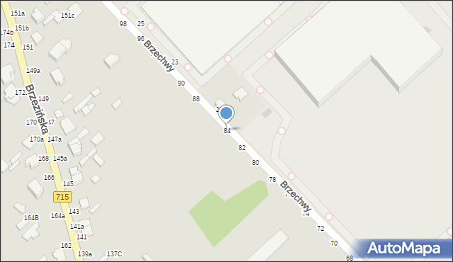 Koluszki, Brzechwy Jana, 84, mapa Koluszki