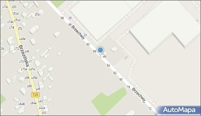 Koluszki, Brzechwy Jana, 86, mapa Koluszki