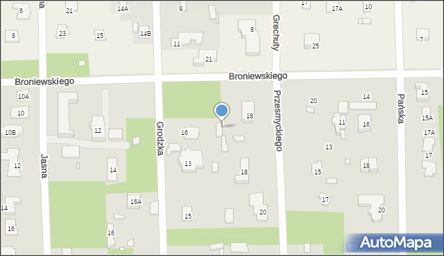 Konstancin-Jeziorna, Broniewskiego Władysława, 16, mapa Konstancin-Jeziorna