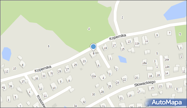 Kościerzyna, Broniewskiego Władysława, 6, mapa Kościerzyna