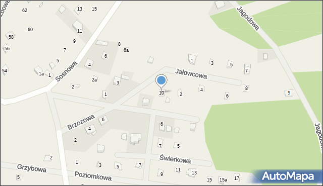Kostkowice, Brzozowa, 10, mapa Kostkowice