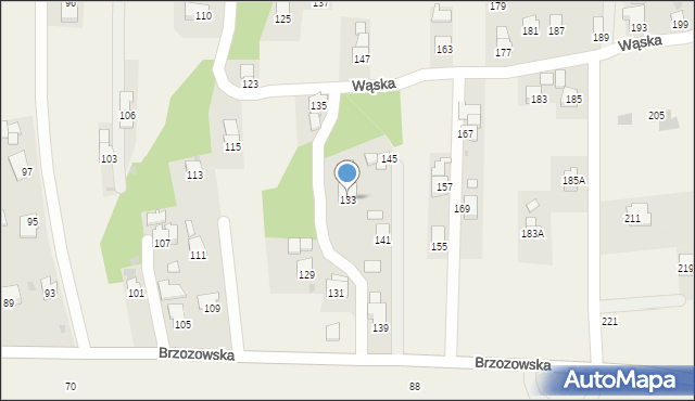 Krościenko Wyżne, Brzozowska, 133, mapa Krościenko Wyżne