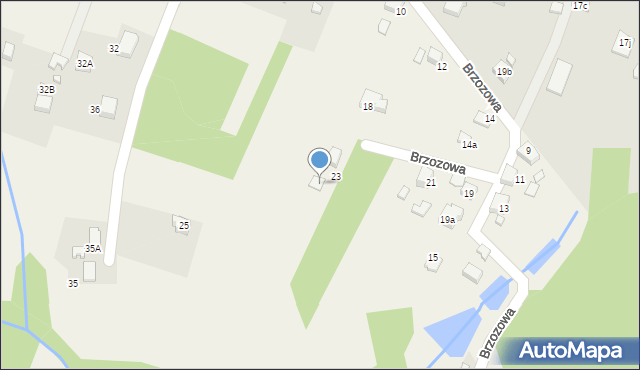 Krostoszowice, Brzozowa, 23a, mapa Krostoszowice