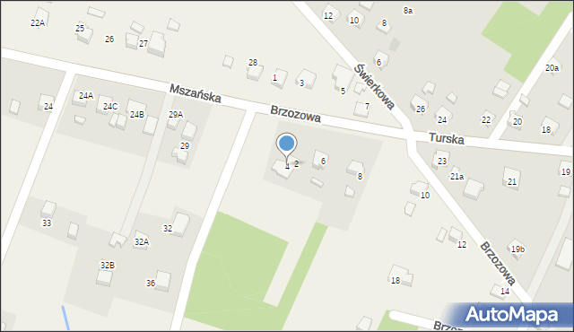 Krostoszowice, Brzozowa, 4, mapa Krostoszowice