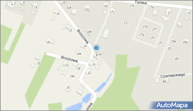 Krostoszowice, Brzozowa, 9, mapa Krostoszowice