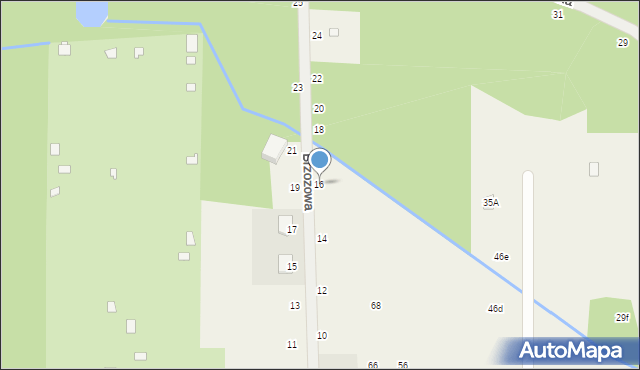 Krupia Wólka, Brzozowa, 16, mapa Krupia Wólka