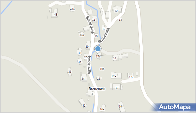 Kudowa-Zdrój, Brzozowie, 15a, mapa Kudowa-Zdrój