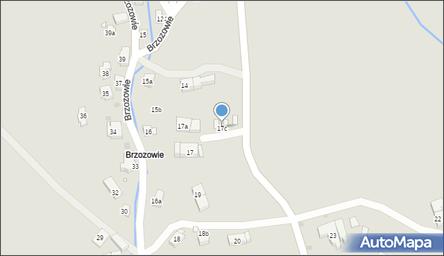 Kudowa-Zdrój, Brzozowie, 17c, mapa Kudowa-Zdrój