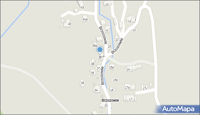 Kudowa-Zdrój, Brzozowie, 39, mapa Kudowa-Zdrój