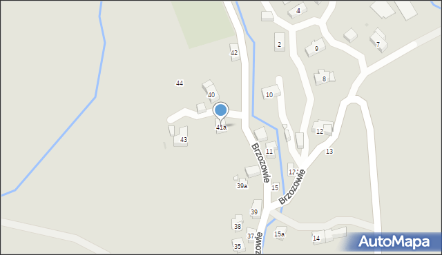 Kudowa-Zdrój, Brzozowie, 41a, mapa Kudowa-Zdrój