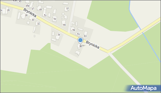 Kup, Brynicka, 36, mapa Kup