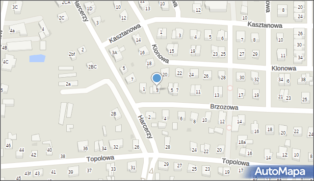 Lębork, Brzozowa, 3, mapa Lębork