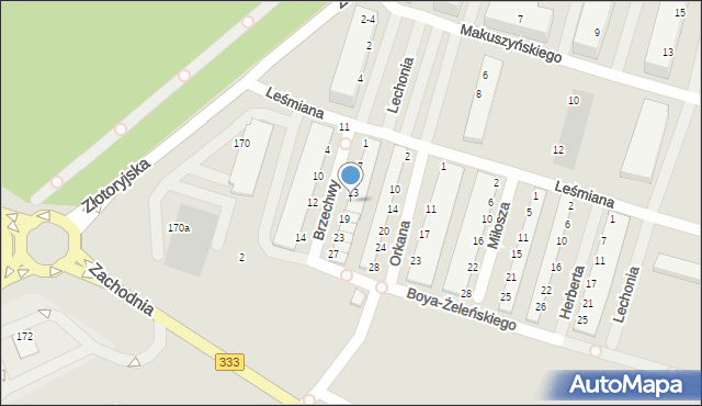 Legnica, Brzechwy Jana, 15, mapa Legnicy