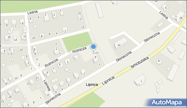 Lipnica, Brzozowa, 7, mapa Lipnica