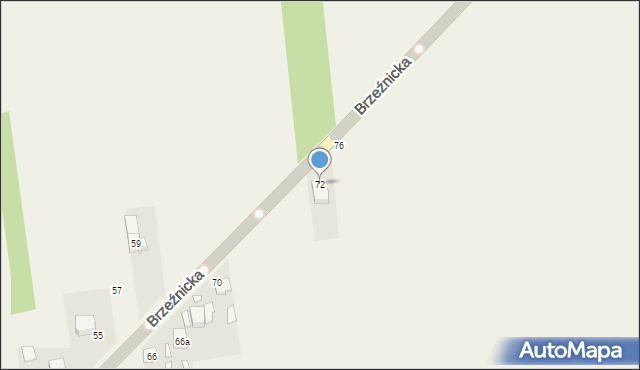Łobodno, Brzeźnicka, 72, mapa Łobodno