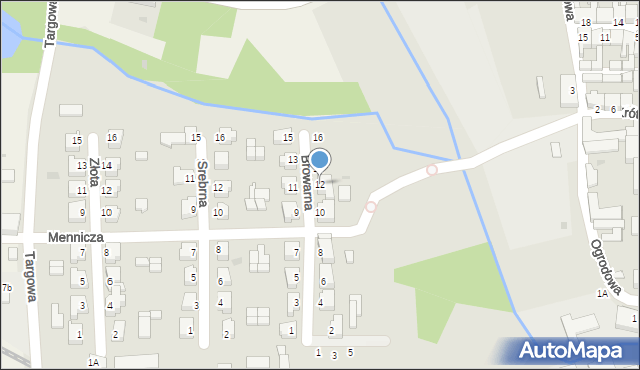 Łobżenica, Browarna, 12, mapa Łobżenica