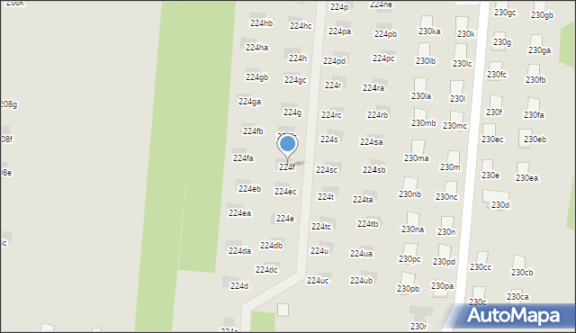 Łódź, Brzezińska, 224f, mapa Łodzi