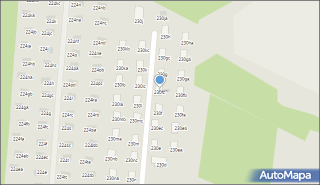 Łódź, Brzezińska, 230fc, mapa Łodzi