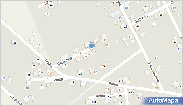Lubliniec, Brzechwy Jana, 6b, mapa Lubliniec