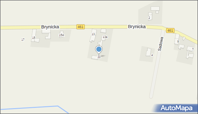 Łubniany, Brynicka, 11, mapa Łubniany