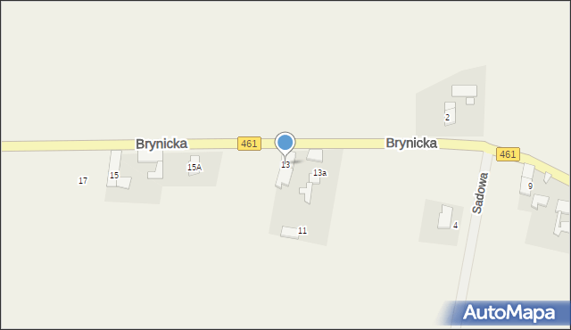 Łubniany, Brynicka, 13, mapa Łubniany