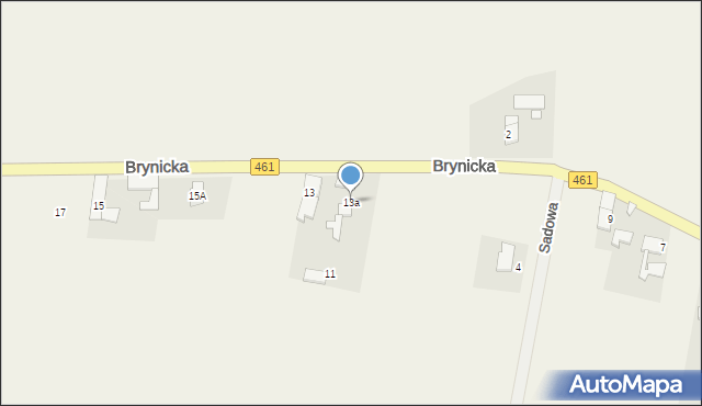 Łubniany, Brynicka, 13a, mapa Łubniany