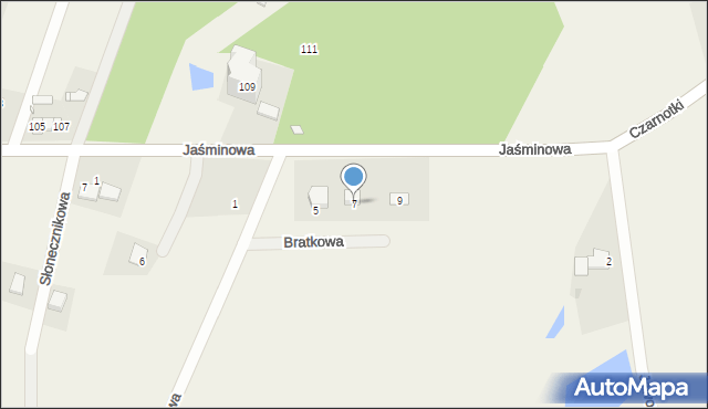 Lubonieczek, Bratkowa, 7, mapa Lubonieczek