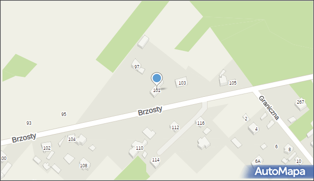 Maków, Brzosty, 101, mapa Maków