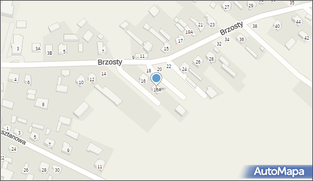 Maków, Brzosty, 16A, mapa Maków