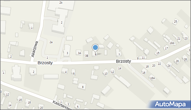 Maków, Brzosty, 5, mapa Maków